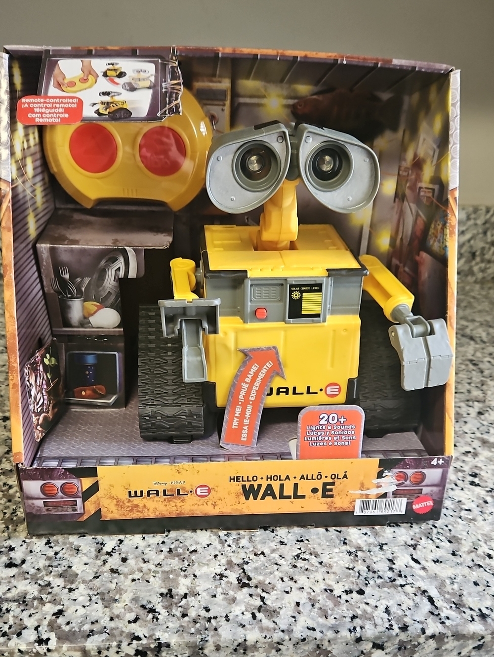 Mattel Disney Pixar Hello WALL-E Remote Control Robot Interactive Toy